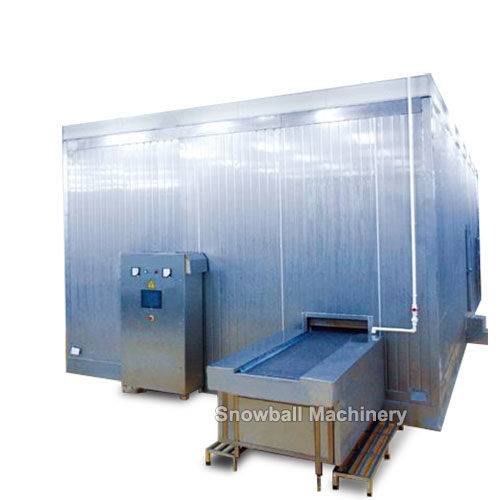 ice cream iqf tunnel freezer machine