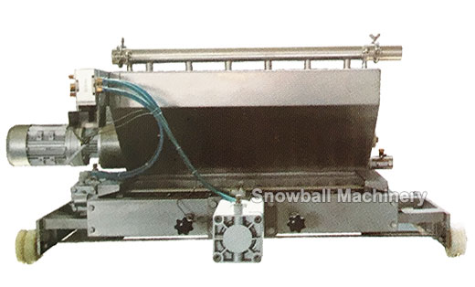 Expanding and melting cart for sticke ice cream making machine