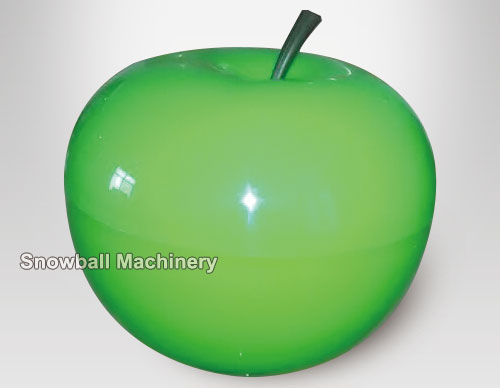 Plastic Apple Shaped Ice Cream Cup With Iid