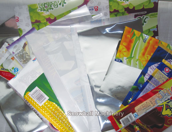 plastic packaging bag, ice cream plastic bag, ice cream bag