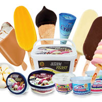 supermarket ice cream products