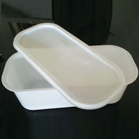 Plastic ice cream rectangle container 5L