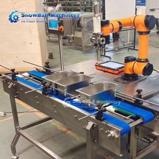 robot ice cream filler